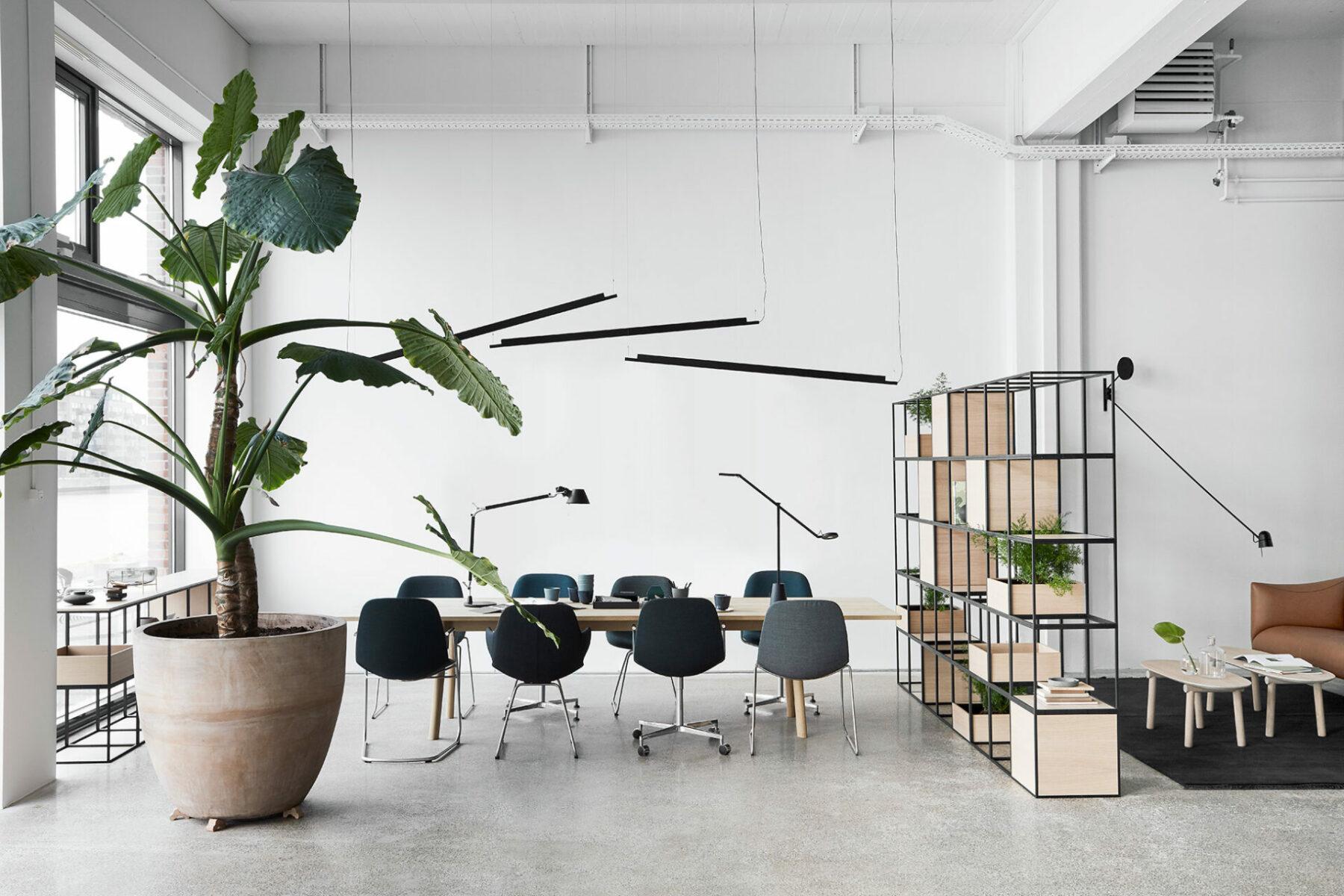 étagères modulables pour bureau bois et métal noir